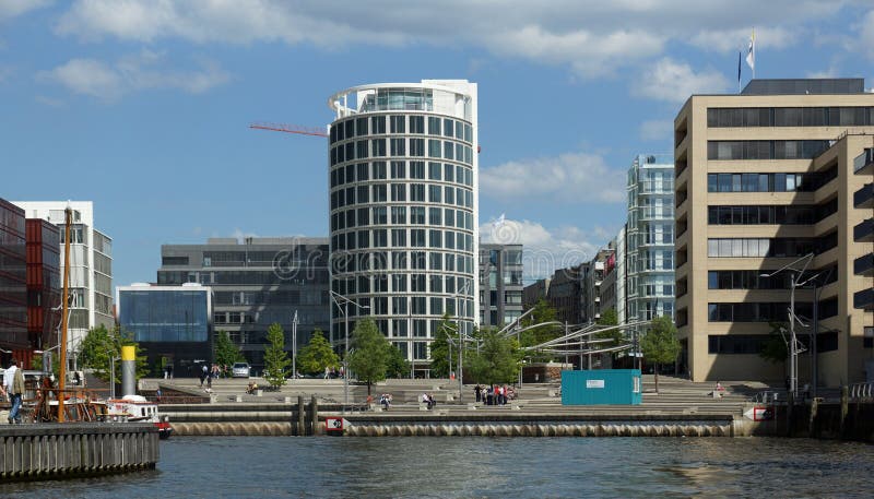 HafenCity Hamburgo - Alemanha - Europa imagens de stock