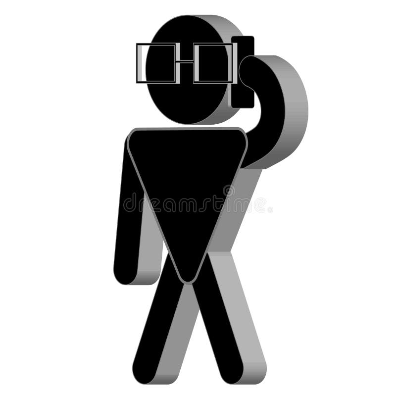 Haften Sie Zahl, das Personenschwarze auf einem weißen Hintergrund, für Design und Eintragungskosten stickman, Aufzuggewichte, 3D vektor abbildung Haften Sie Zahl, das Personenschwarze auf einem weißen Hintergrund, für Design und Eintragungskosten stickman, Aufzuggewichte, 3D vektor abbildung