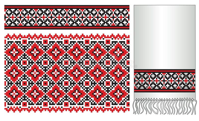 there is a scheme of ukrainian pattern for embroidery. there is a scheme of ukrainian pattern for embroidery