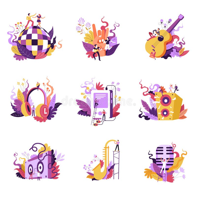Haga estallar y oscile la cultura, la música y el disco del club de baile ilustración del vector Haga estallar y oscile la cultura, la música y el disco del club de baile ilustración del vector