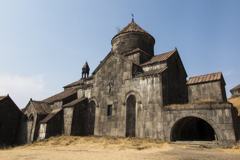 Haghpat Monastery, in Armenia, world heritage site by Unesco. Church of St. Nshan with the entrance to the book depository in the monastery complex Haghpat in Armenia. Haghpat Monastery, in Armenia, world heritage site by Unesco. Church of St. Nshan with the entrance to the book depository in the monastery complex Haghpat in Armenia