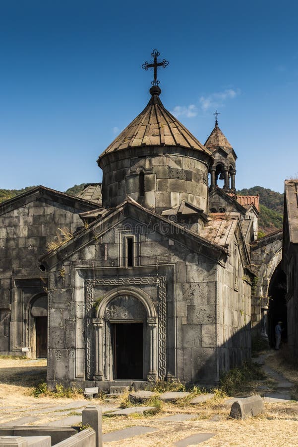 Haghpat Monastery, in Armenia, world heritage site by Unesco. Church of St. Nshan with the entrance to the book depository in the monastery complex Haghpat in Armenia. Haghpat Monastery, in Armenia, world heritage site by Unesco. Church of St. Nshan with the entrance to the book depository in the monastery complex Haghpat in Armenia