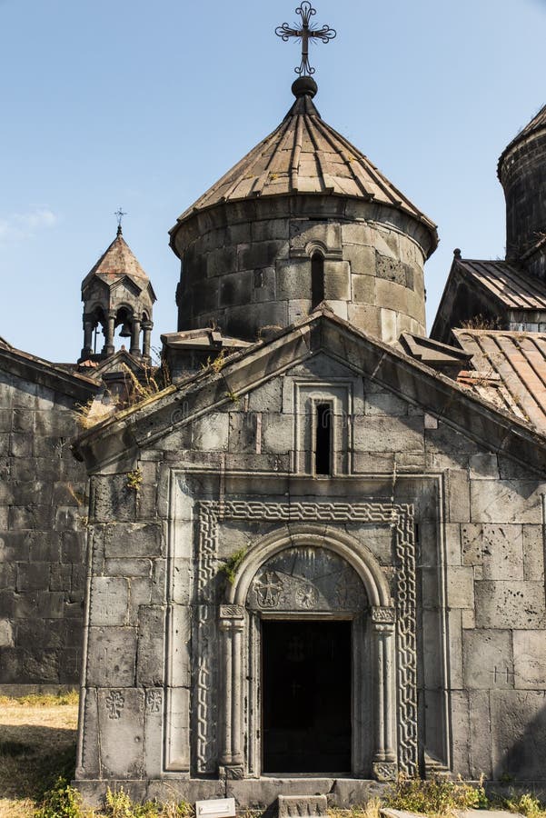 Haghpat Monastery, in Armenia, world heritage site by Unesco. Church of St. Nshan with the entrance to the book depository in the monastery complex Haghpat in Armenia. Haghpat Monastery, in Armenia, world heritage site by Unesco. Church of St. Nshan with the entrance to the book depository in the monastery complex Haghpat in Armenia