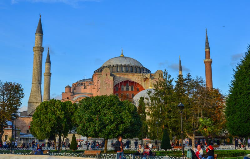 Hagia Sophia a Costantinopoli, Turchia fotografie stock libere da diritti Hagia Sophia a Costantinopoli, Turchia fotografie stock libere da diritti