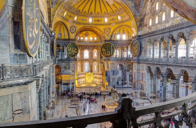 Hagia Sophia Innenraum Istanbul Die Turkei Redaktionelles Bild Bild Von Hagia Sophia 28419930