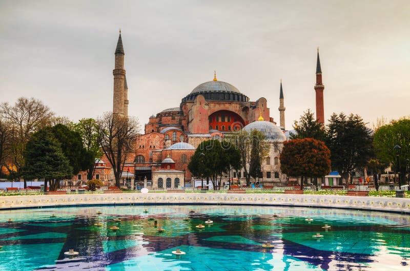 Hagia Sophia in Istanbul, Turkey early in the morning