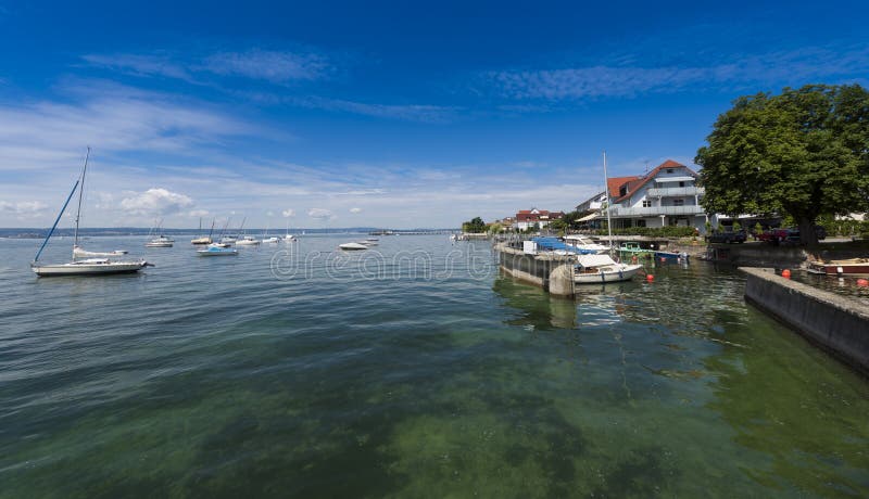 Hagnau - lago Constance, Baden-Wuerttemberg, Alemanha, Europa fotografia de stock Hagnau - lago Constance, Baden-Wuerttemberg, Alemanha, Europa fotografia de stock
