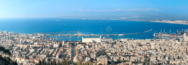 Haifa-Stadt. Israel stockfoto Haifa-Stadt. Israel stockfoto