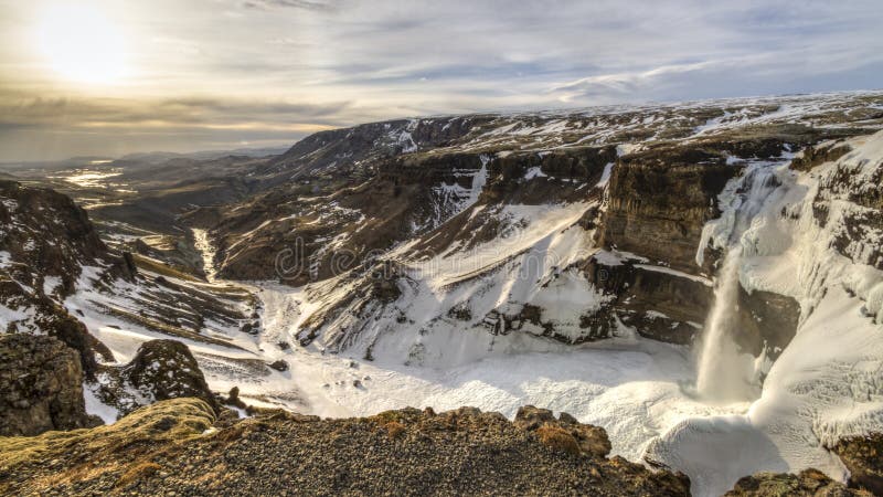 Haifoss and Fossa River Valley Sun