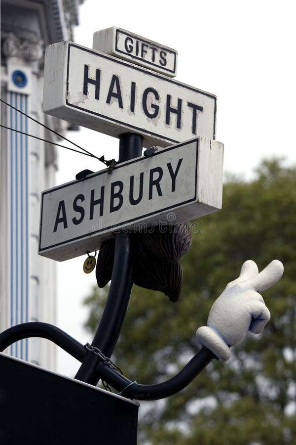 Haight street symbol in San Francisco