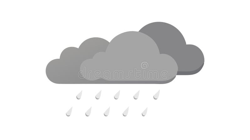 Hail Cloud Designul vectorului Icon pentru vreme severă Generator AI vector illustration