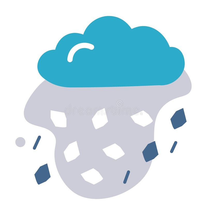 Prognoza meteorologice pentru grindină și climă royalty free illustration