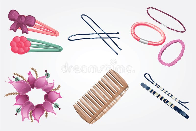 Hairdressing collection stock vector. Illustration of object 36296275