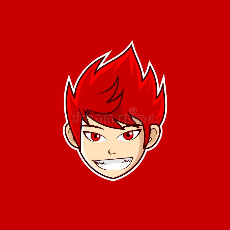 Anime boy wearing a mask template Royalty Free Vector Image