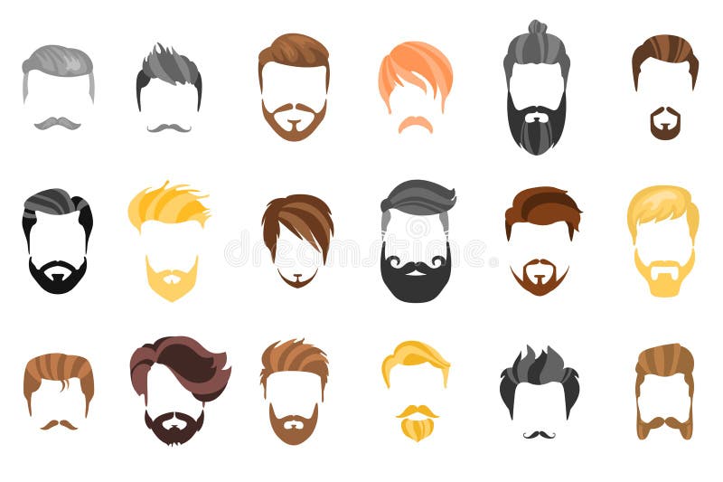 Hair, Beard and Face, Hair, Mask Cutout Cartoon Flat Collection. Vector Men`s Hairstyle, Illustration, Beard and Hair Stock Vector - Illustration of face, curly: 122015012 Hair, Beard and Face, Hair, Mask Cutout Cartoon Flat Collection. Vector Men`s Hairstyle, Illustration, Beard and Hair Stock Vector - Illustration of face, curly: 122015012