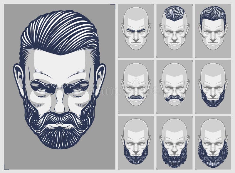 Beard Styles Stock Illustrations – 461 Beard Styles Stock Illustrations,  Vectors & Clipart - Dreamstime