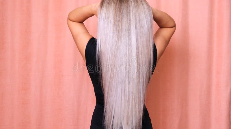 colored hair straight blonde