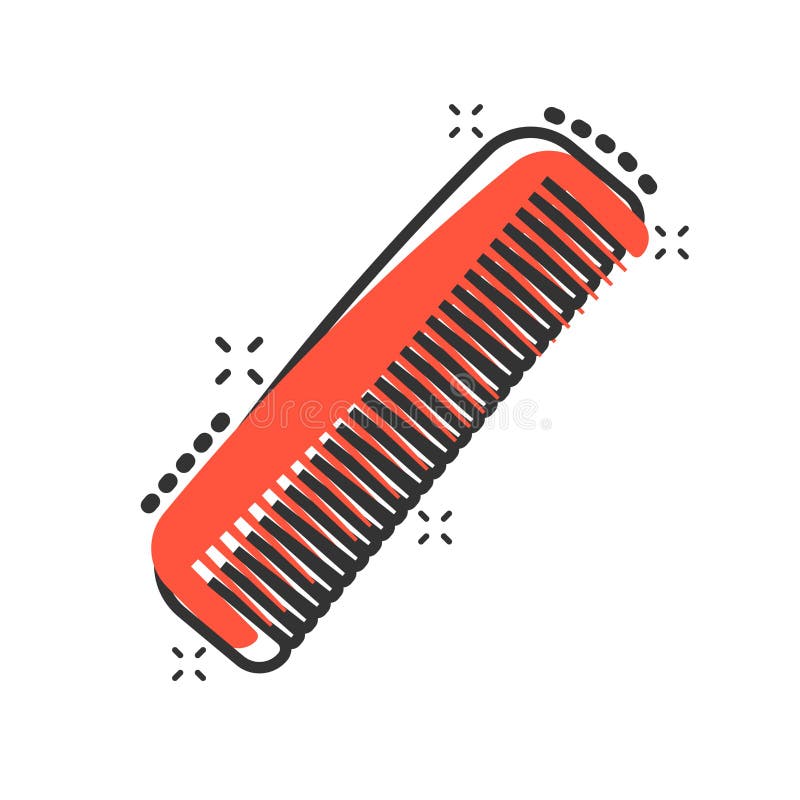 Hair Brush Icon in Comic Style. Comb Accessory Vector Cartoon Illustration  Pictogram Stock Vector - Illustration of female, accessory: 136144405