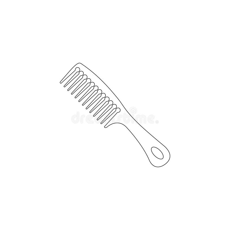 Hair Comb. Flat Vector Icon Stock Vector - Illustration of isolated,  barbershop: 149673137