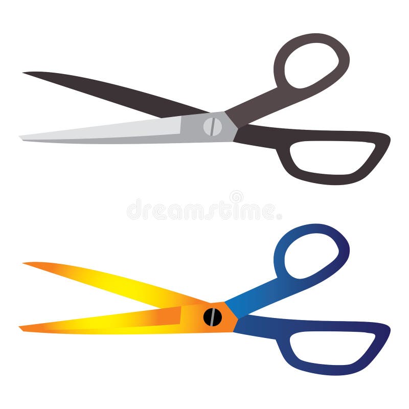 Hair-cutting, Tailoring, Craft Tool Scissors Stock Vector - Illustration of  product, blade: 27088823