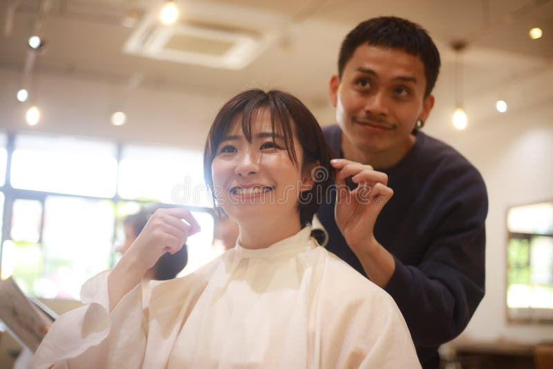 Hair dressing image stock image. Image of work, japanese 241190531