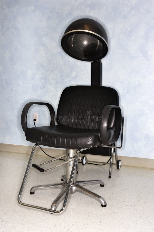 Hair Dryer Chair at Salon stock photo. Image of dryer 12619954