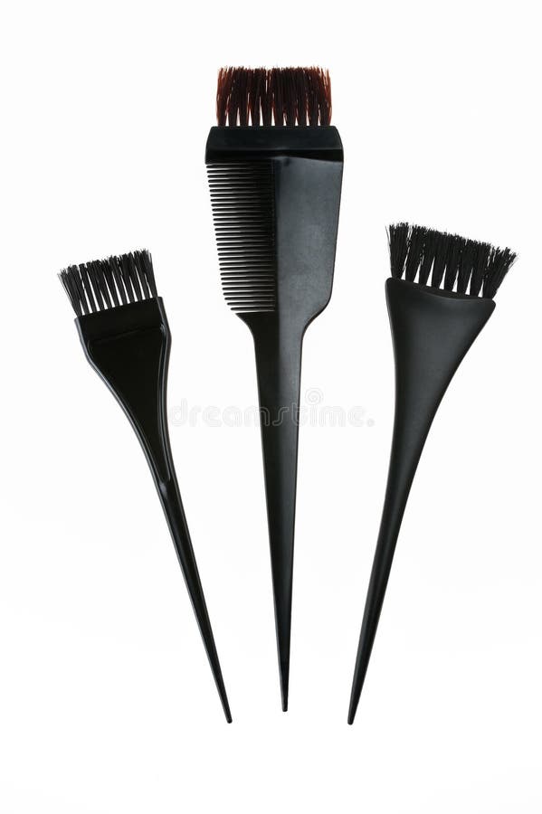Hair Dye Brushes stock photo. Image of hairdressing, hairdresser 13701888