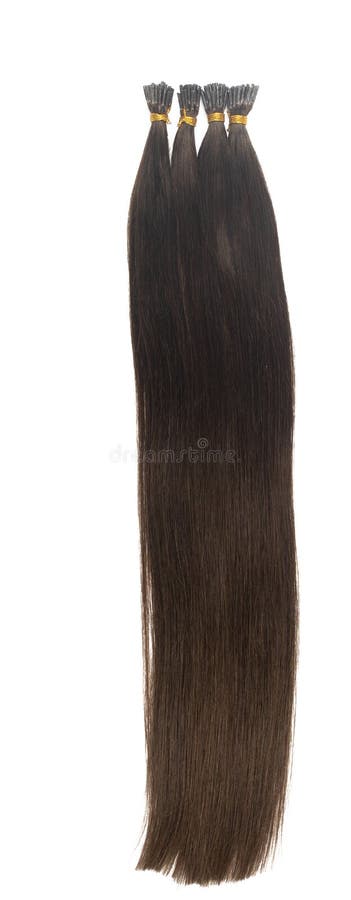 Hair Extensions or Fake Human Hair in a Tail- Brown Color Stock Image -  Image of brown, clean: 176080485