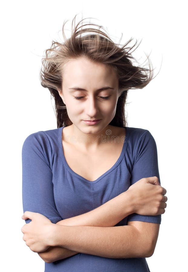 Flying hair stock image. Image of blowing, grace, beautiful 26512439