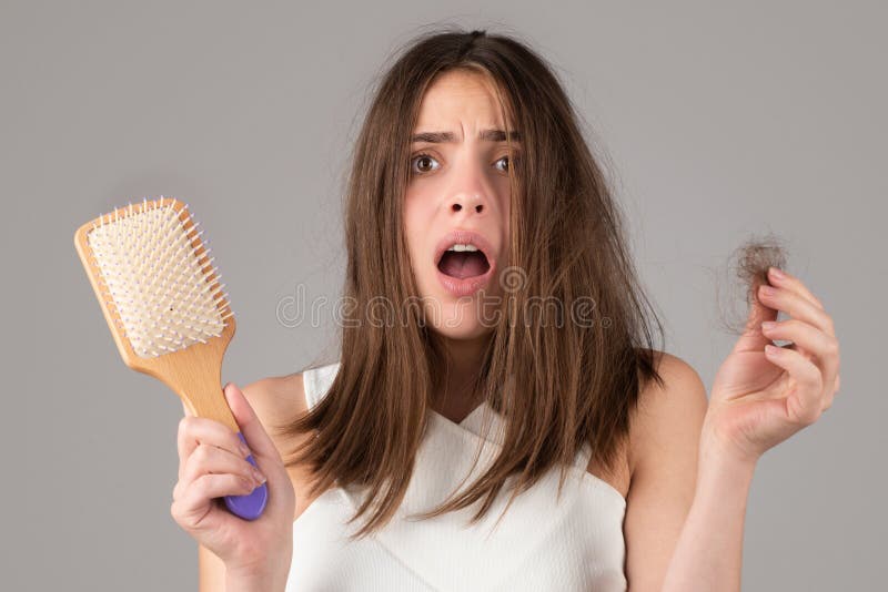 Hair Loss. Woman is Upset of Hair Loss. Portrait of Sad Girl with Problem Hair, Isolated Stock Image - Image of concept, depression: 234836791 Hair Loss. Woman is Upset of Hair Loss. Portrait of Sad Girl with Problem Hair, Isolated Stock Image - Image of concept, depression: 234836791