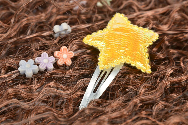 Hair pin and wig stock photo. Image of paste, woman, hairpiece 25682628