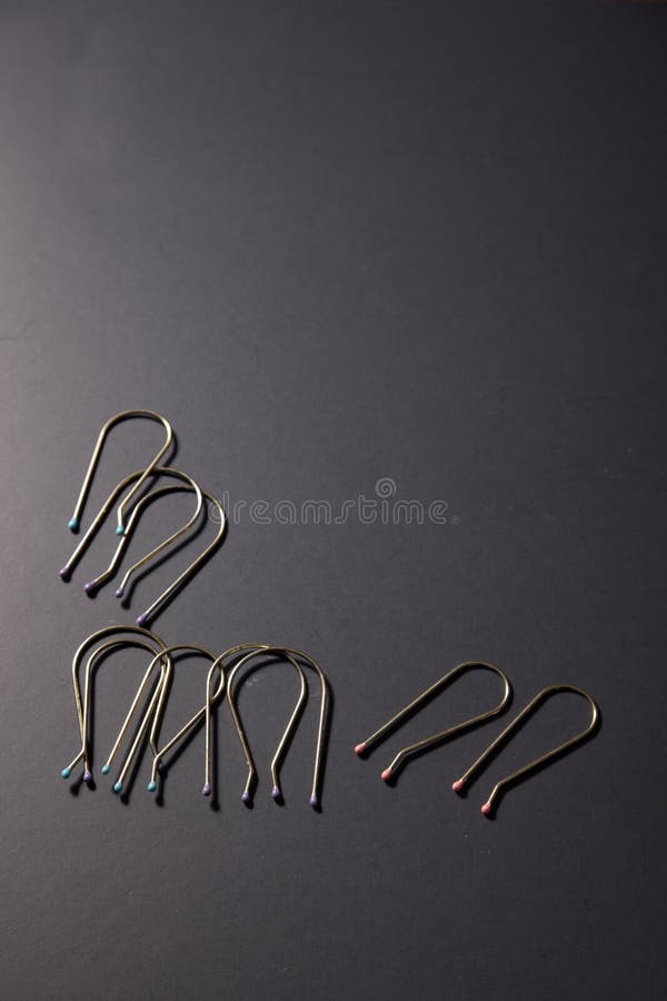 Hair Pins for Curling Rollers Stock Photo - Image of hairpins, silver:  149666902