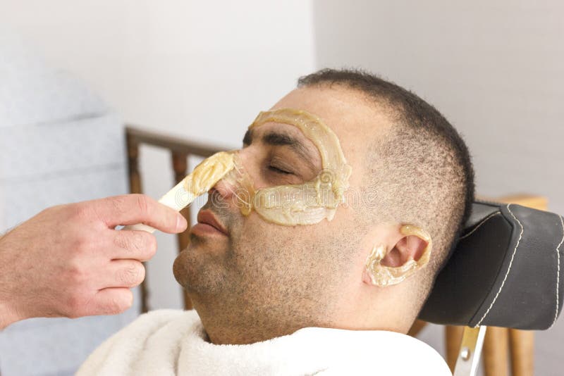 Hair Removal. Man`s Face Sugaring Epilation in Turkey Stock Image - Image  of epilation, barber: 132603669