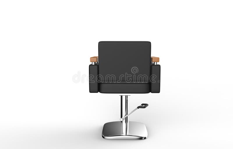 Hair Salon Chair Back View stock illustration. Illustration of