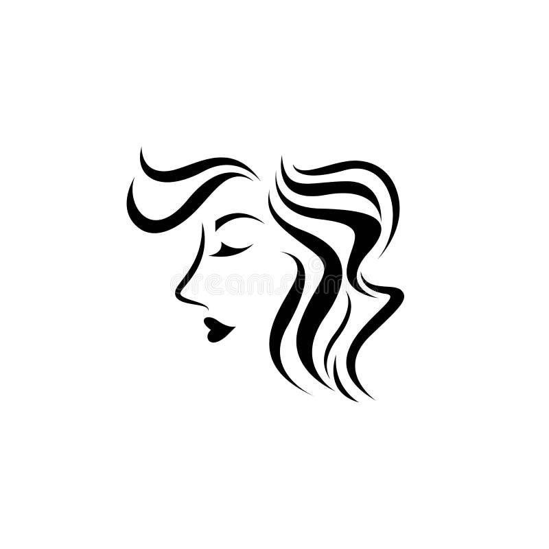 Hair Salon Logo Vector Icon Stock Vector - Illustration of concept, style:  169355263
