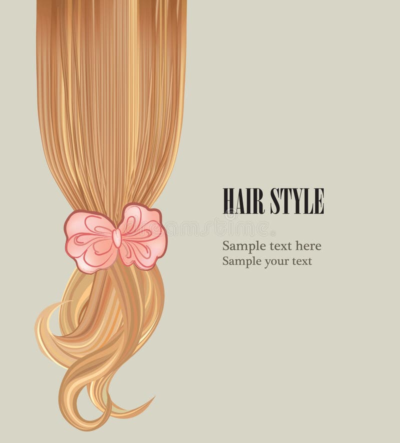 Hair Style Background. Vector Set Poster or Visit Card. Stock Illustration  - Illustration of drawn, concept: 34686126
