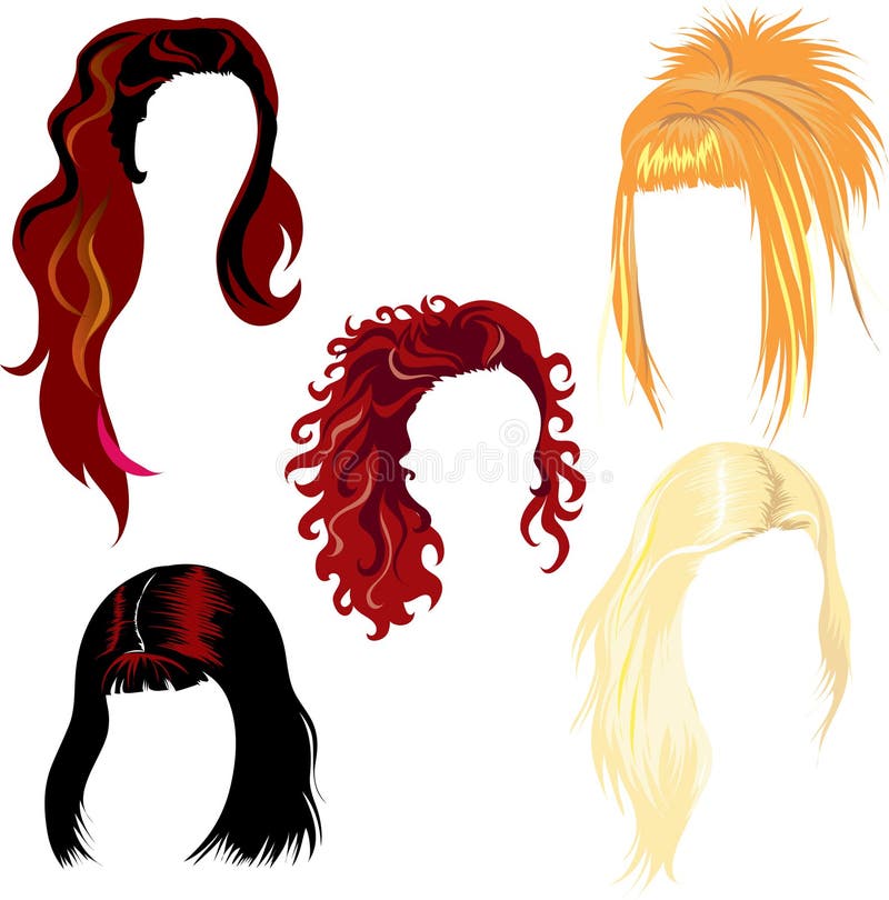 Hair style samples stock vector. Illustration of dress - 7191676 Hair style samples stock vector. Illustration of dress - 7191676