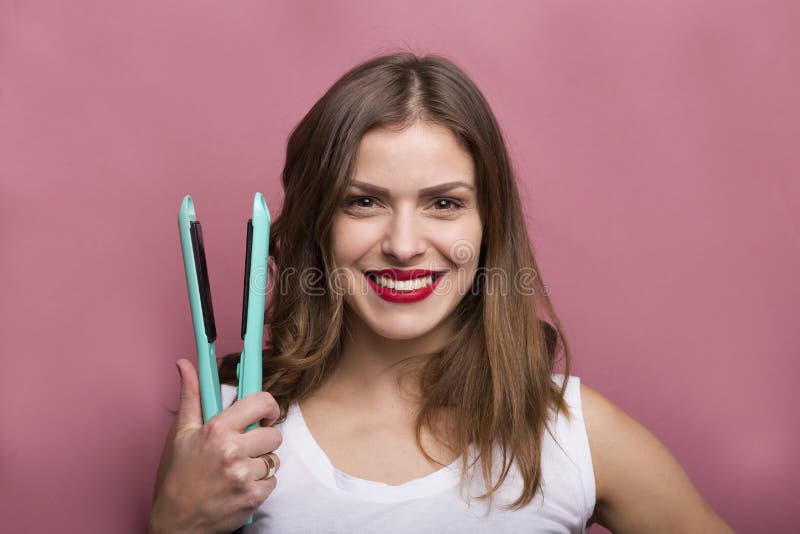 Hair styling royalty free stock image Hair styling royalty free stock image