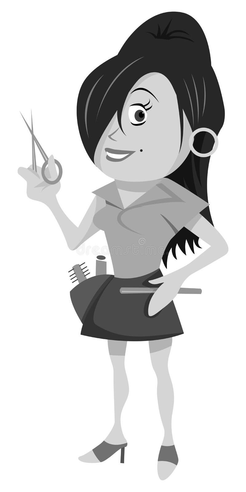 Cartoon Hair Stylist Stock Illustrations 4,822 Cartoon Hair Stylist