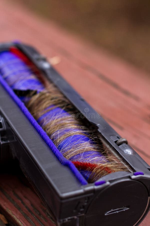 Hair tangled in a vacuum stock image. Image of house 133962001