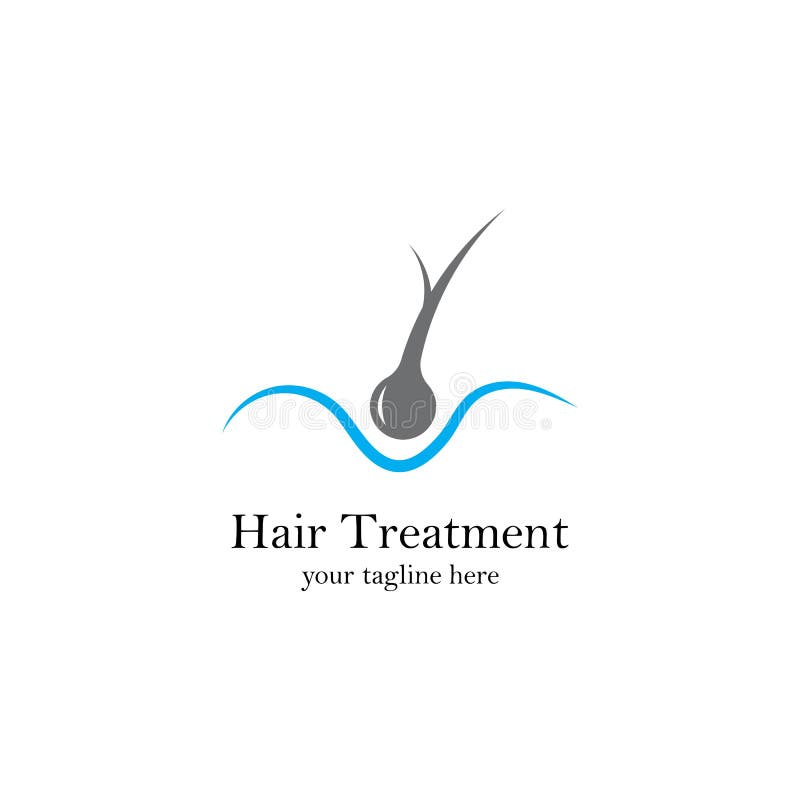 Hair Treatment Logo Vector Icon Template. Stock Vector - Illustration ...