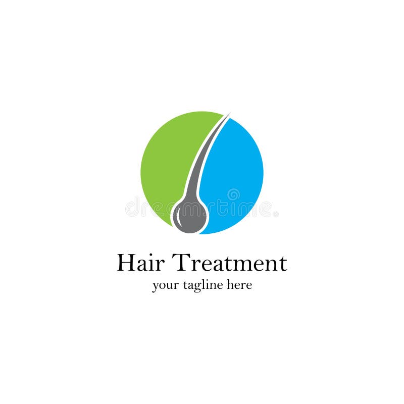 Follicle Hair Treatment Logo Stock Vector - Illustration of logo, grow ...