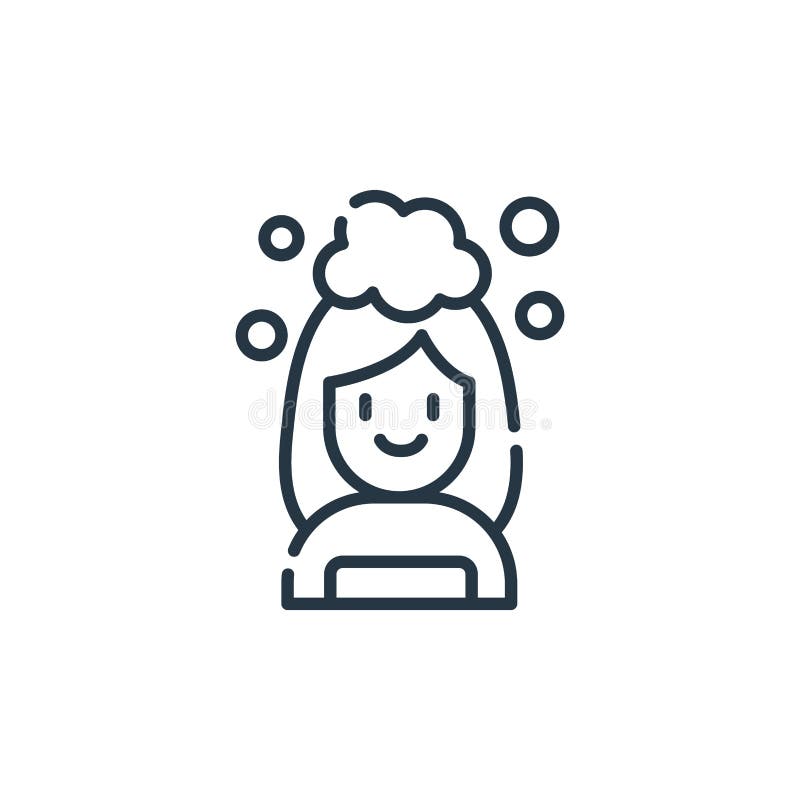 Hair Washing Icon in Different Style Vector Illustration. Two Colored ...