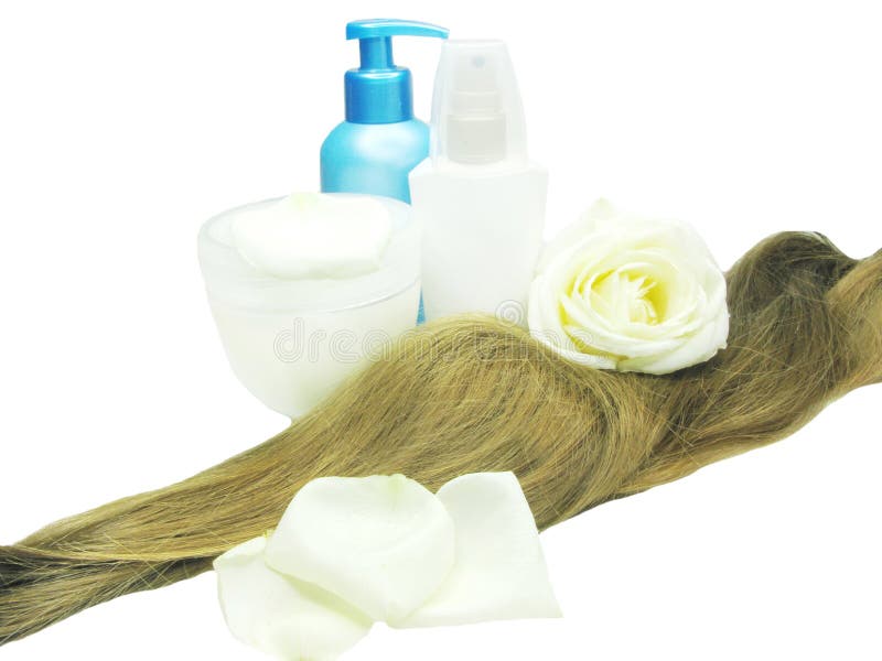 Hair Wave and Moisturizer with Fresh Rose Stock Image Image of