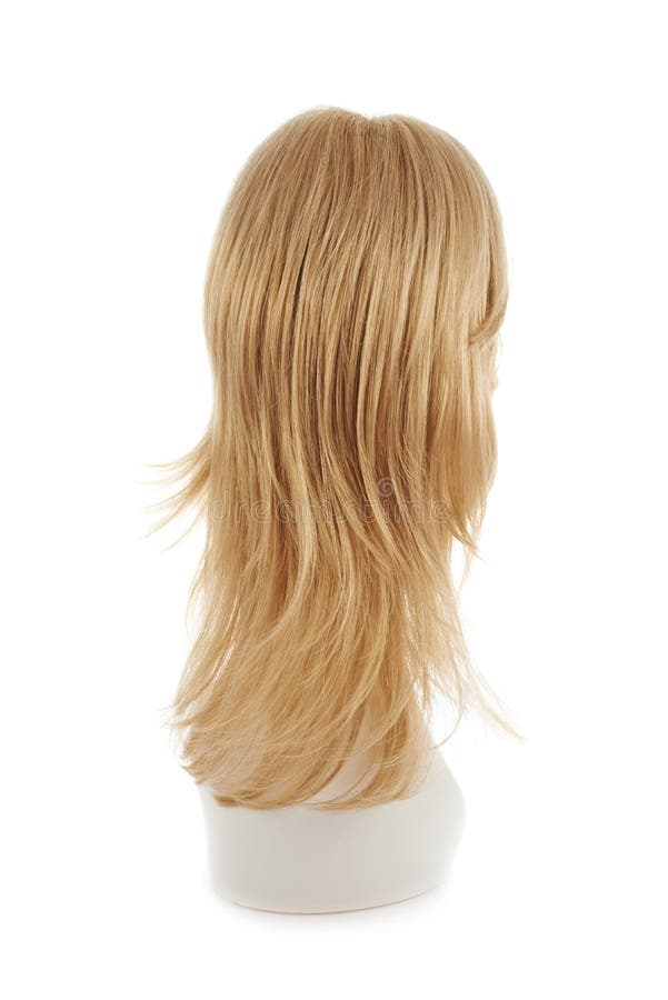 Natural Looking Blonde Wig White Mannequin Head Long Hair Plastic