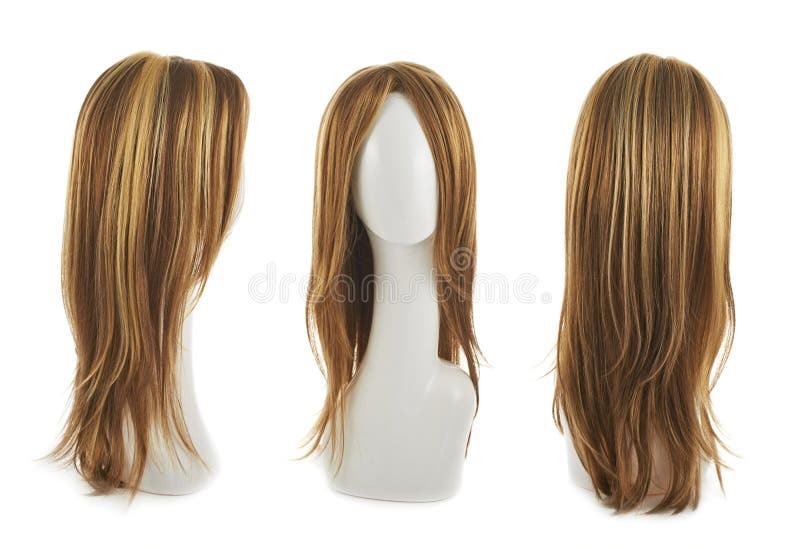 Mannequin Head With Wig And Bald Mannequins Stock Photo - Download