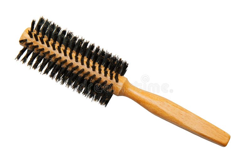 Hairbrush isolated on the white background