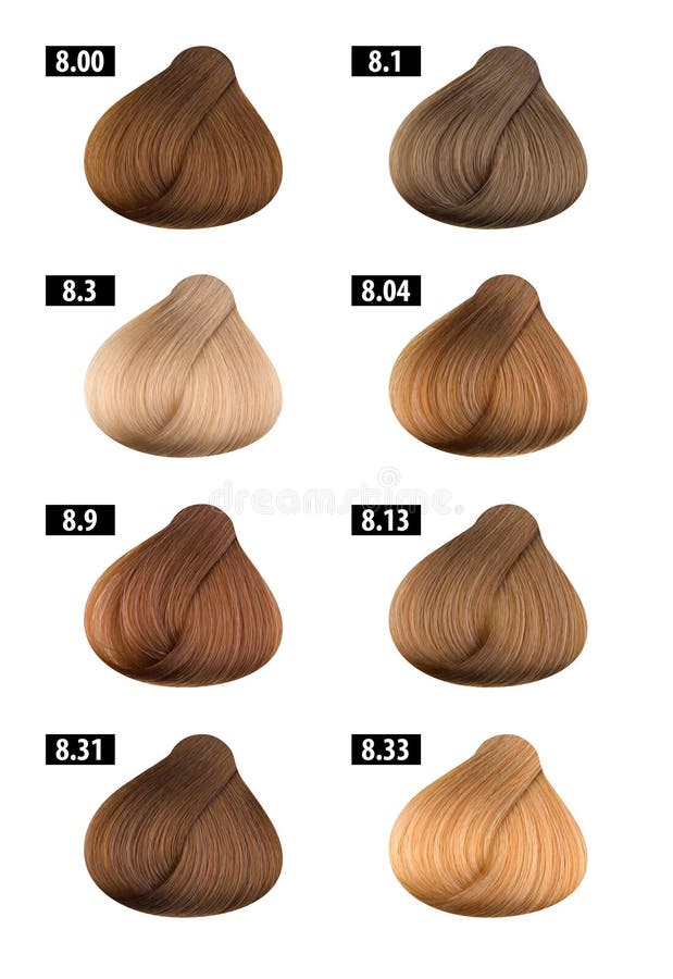 Hair Dye Number Chart