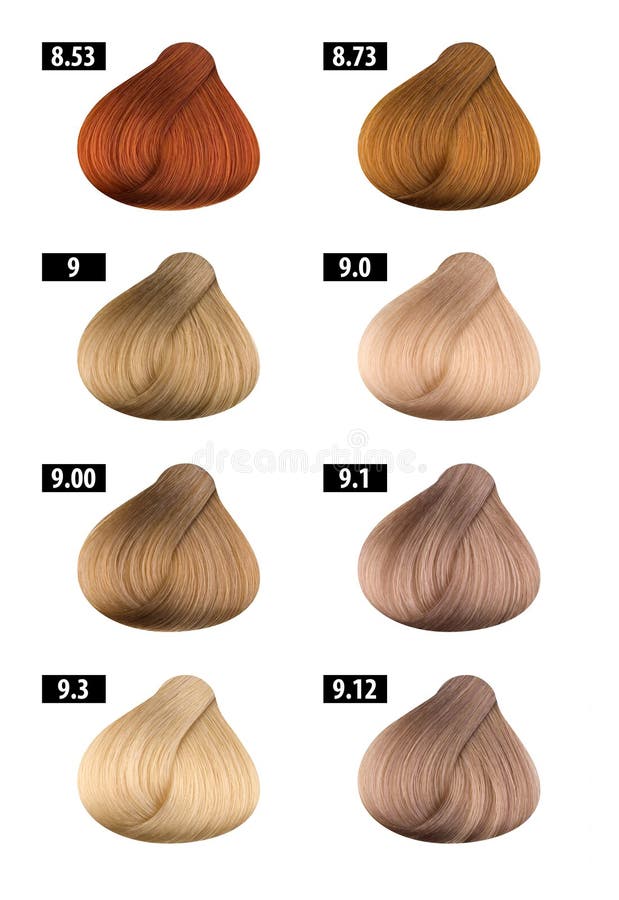 Hair Dye Number Chart