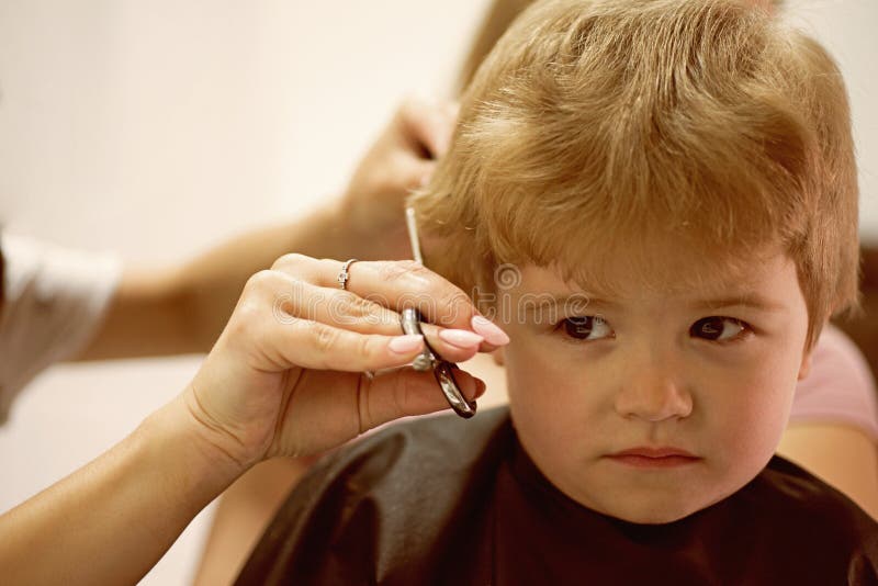haircut your kid will love cute boys hairstyle kids hair salon little child given small hairdressing boy blond 138149486